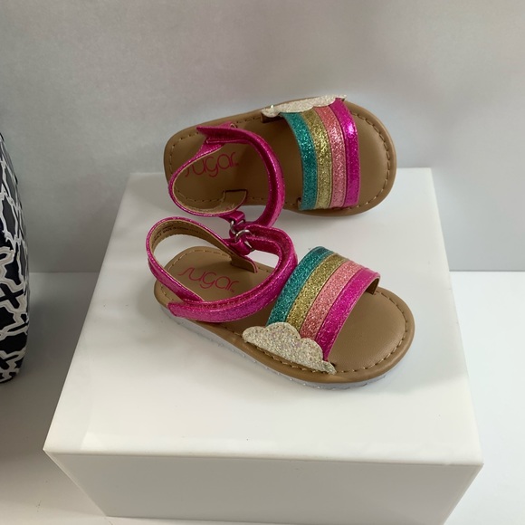 Sugar Rainbow Cake Toddler Sandal 5T and 6T - Picture 5 of 9